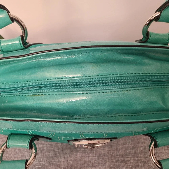 Unique Medium Guess Mint Green Handbag Pre-owned - Picture 5 of 6